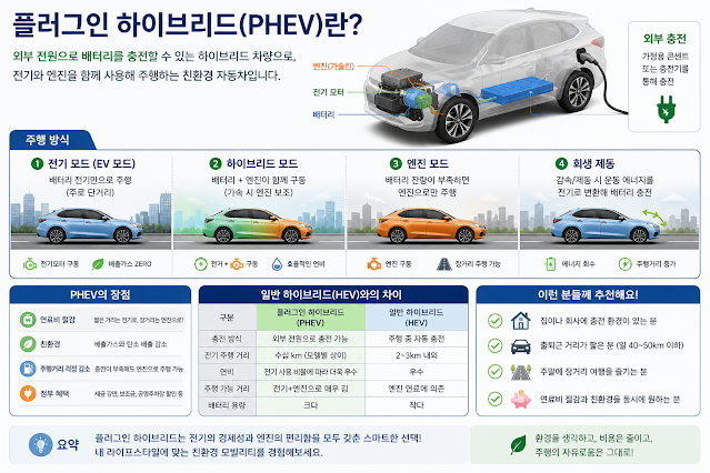 플러그인 하이브리드 장점 7가지와 구매 전 꼭 알아야 할 현실 단점 총정리