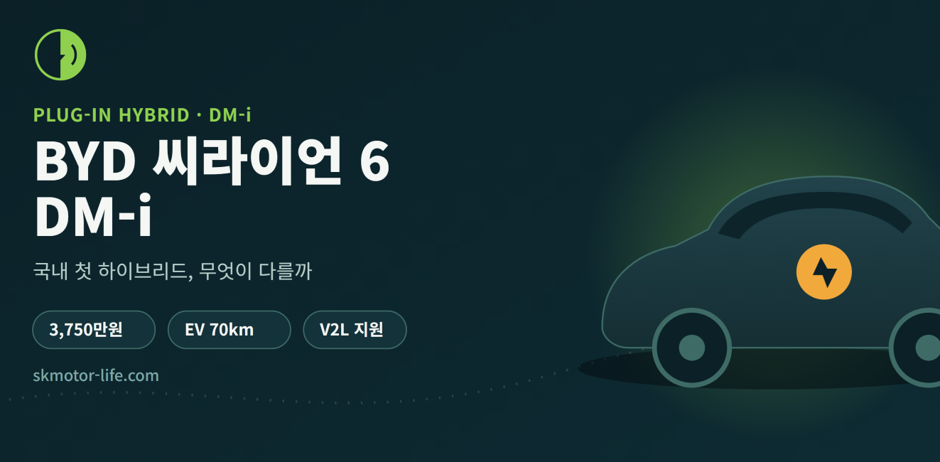 BYD 씨라이언 6 DM-i, 국내 첫 하이브리드 모델을 직접 살펴봤습니다